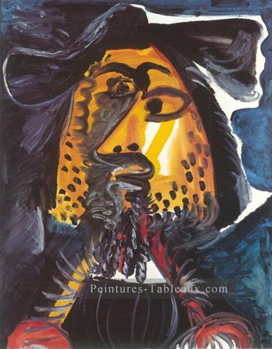 Tête d’homme 94 1971 cubiste Peintures à l'huile